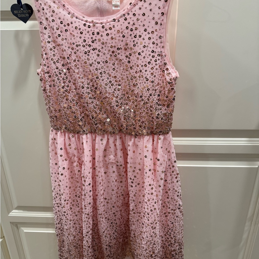 Cat & Jack Pink Sequin Formal Dress